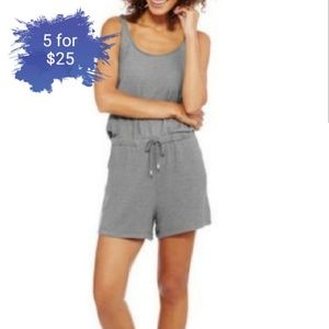 Nwt thyme & honey gray rayon romper